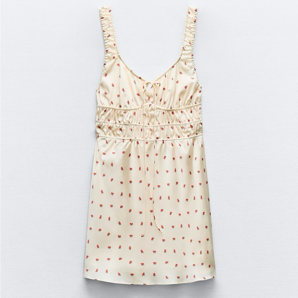 Zara Satin floral dress